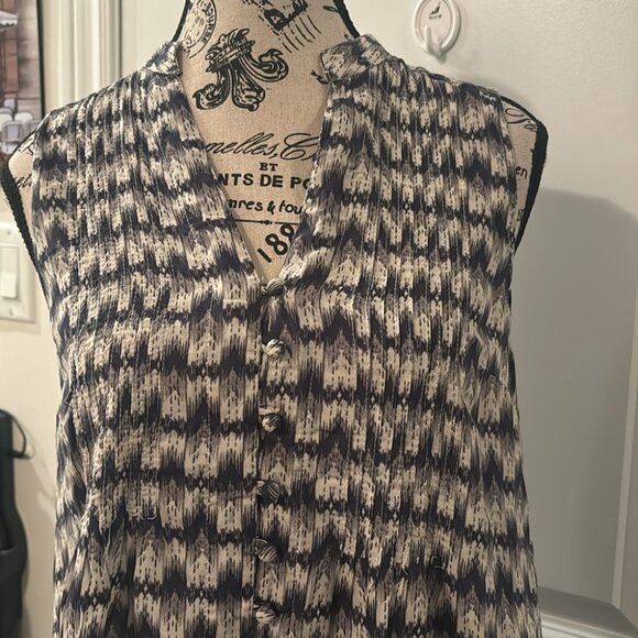 Anthropologie Maeve Sleeveless Pattern Top XS - Picture 3 of 7